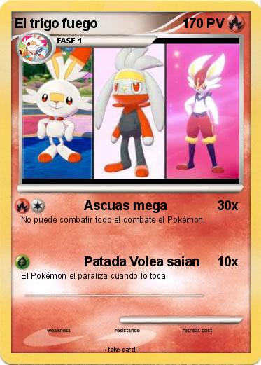 Pokemon El trigo fuego