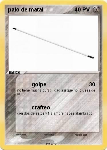 Pokemon palo de matal