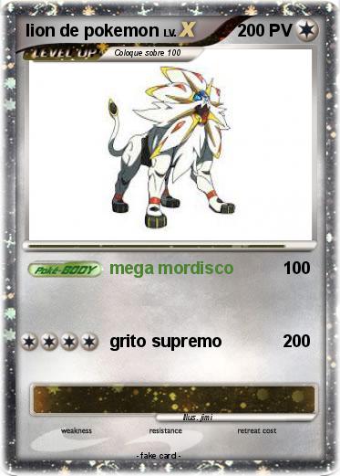 Pokemon lion de pokemon