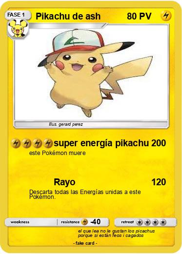 Pokemon Pikachu de ash
