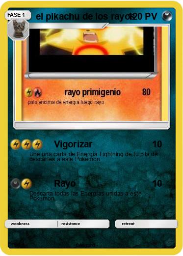 Pokemon el pikachu de los rayos
