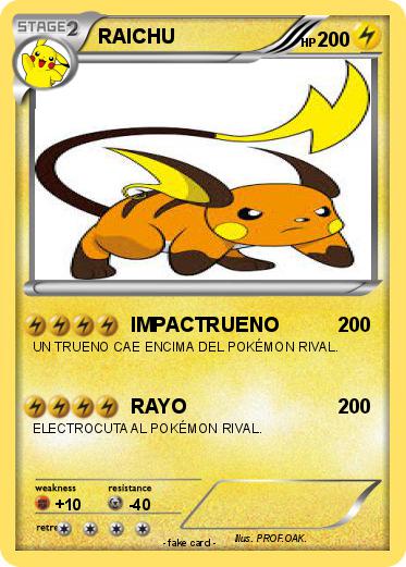 Pokemon RAICHU