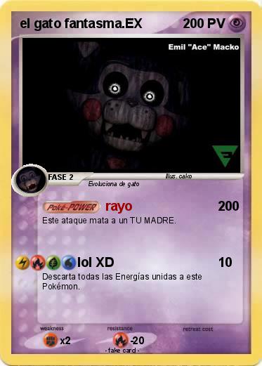 Pokemon el gato fantasma.EX