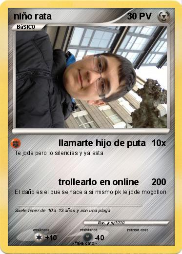Pokemon niño rata