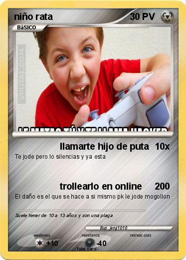 Pokemon niño rata