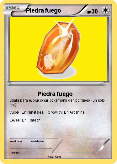 Pokemon Piedra fuego