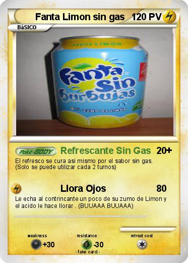 Pokemon Fanta Limon sin gas