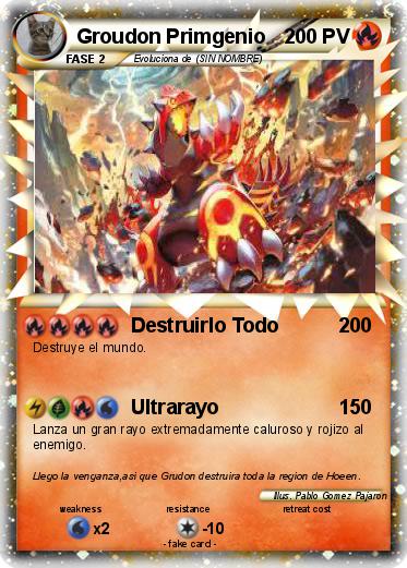 Pokemon Groudon Primgenio