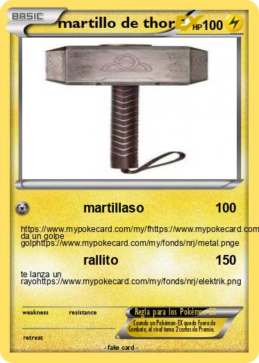 Pokemon martillo de thor