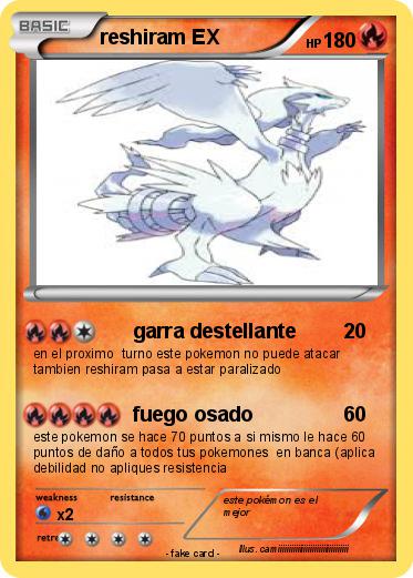 Pokemon reshiram EX
