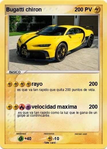 Pokemon Bugatti chiron