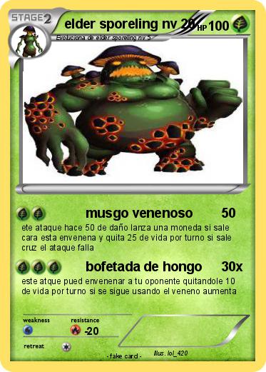 Pokemon elder sporeling nv 20
