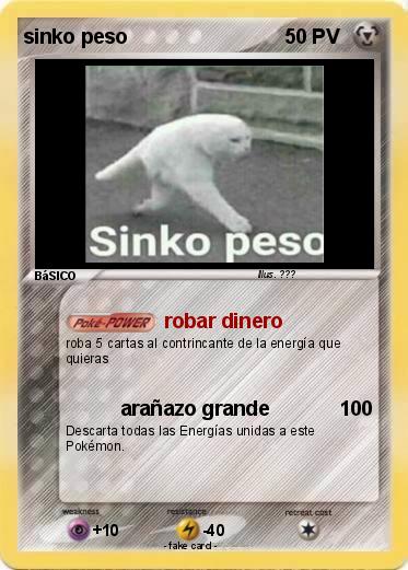 Pokemon sinko peso