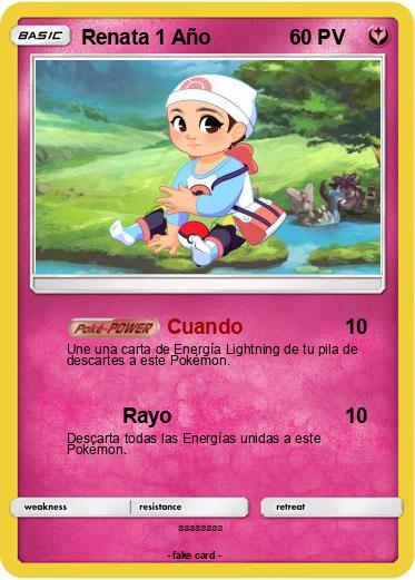 Pokemon Renata 1 Año