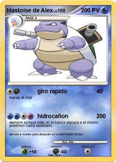 Pokemon blastoise de Alex