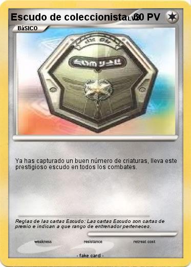 Pokemon Escudo de coleccionista