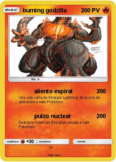 Pokemon burning godzilla