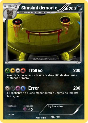 Pokemon Simsimi demonio