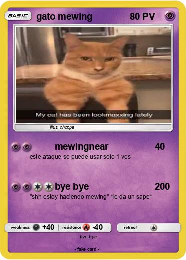 Pokemon gato mewing