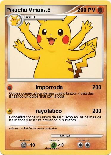 Pokemon Pikachu Vmax