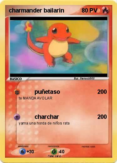 Pokemon charmander bailarin