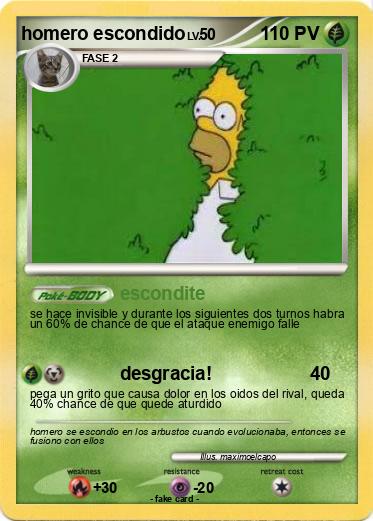 Pokemon homero escondido