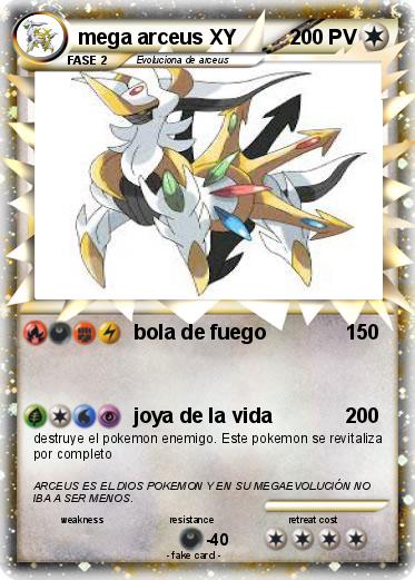 Pokemon mega arceus XY