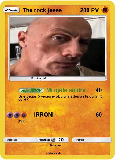 Pokemon The rock jeeee