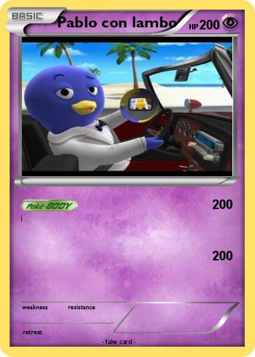 Pokemon Pablo con lambo