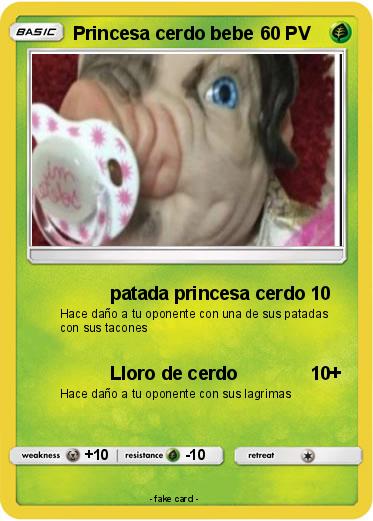 Pokemon Princesa cerdo bebe