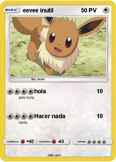 Pokemon eevee inutil