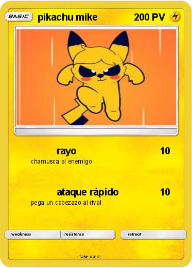 Pokemon pikachu mike
