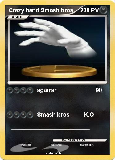 Pokemon Crazy hand Smash bros