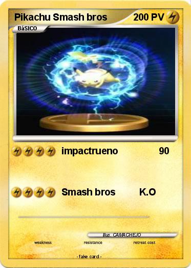 Pokemon Pikachu Smash bros