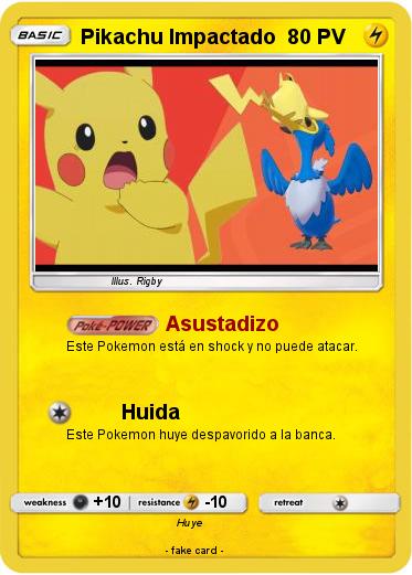 Pokemon Pikachu Impactado