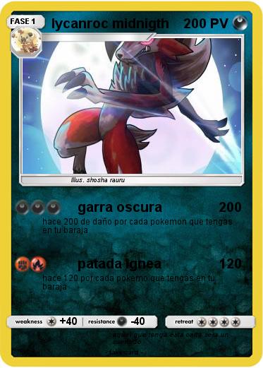 Pokemon lycanroc midnigth