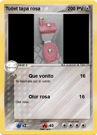 Pokemon Toilet tapa rosa