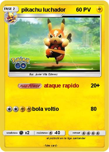 Pokemon pikachu luchador