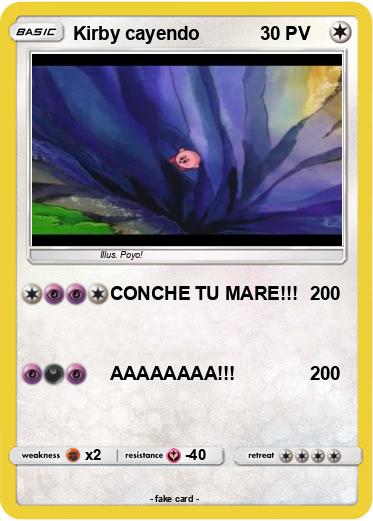 Pokemon Kirby cayendo