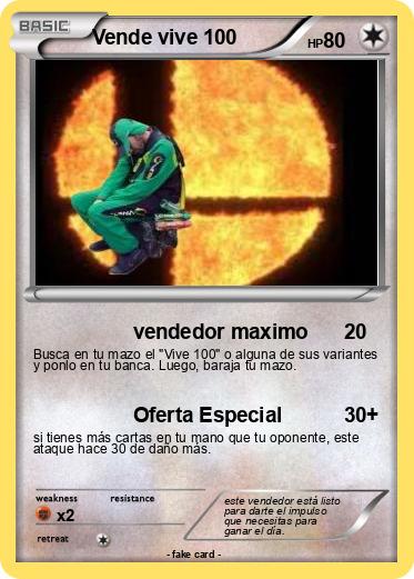 Pokemon Vende vive 100