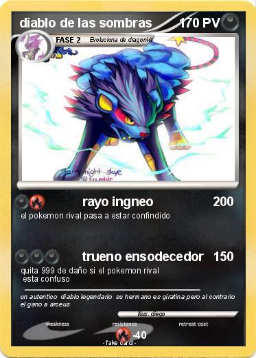 Pokemon diablo de las sombras