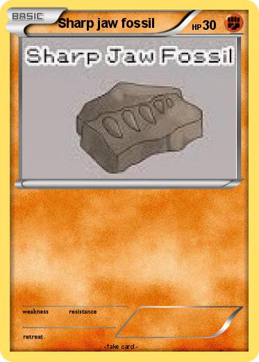 Pokemon Sharp jaw fossil