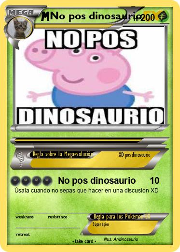 Pokemon No pos dinosaurio