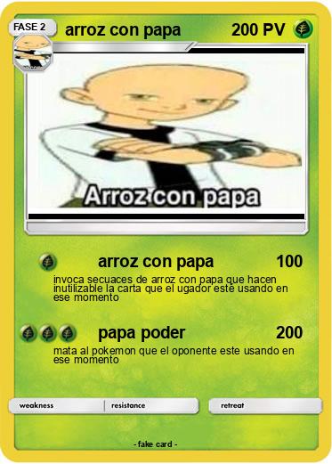 Pokemon arroz con papa