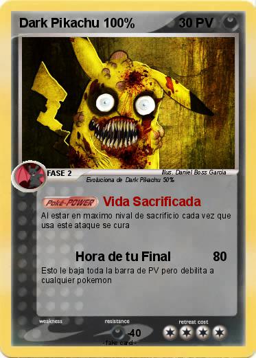 Pokemon Dark Pikachu 100%