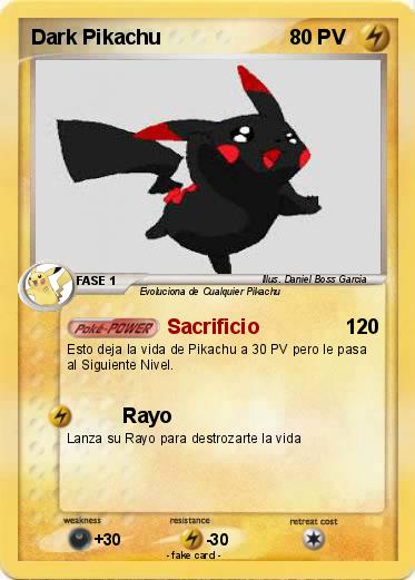 Pokemon Dark Pikachu