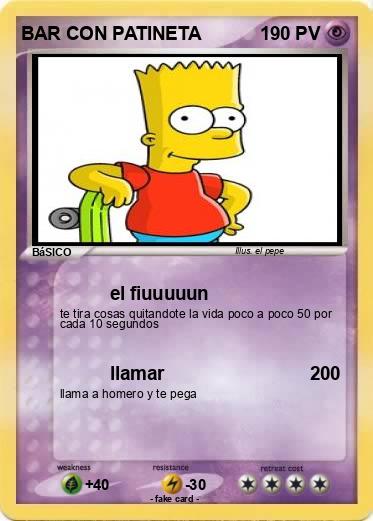 Pokemon BAR CON PATINETA