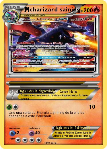 Pokemon charizard saining