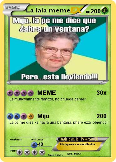 Pokemon La iaia meme