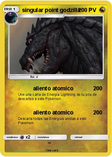 Pokemon singular point godzilla